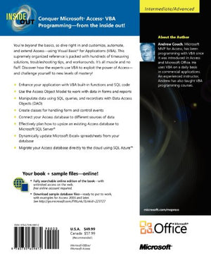 Microsoft Access 2010 Vba Programming Inside Out,Used