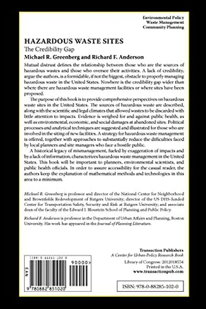 Hazardous Waste Sites: The Credibility Gap,Used