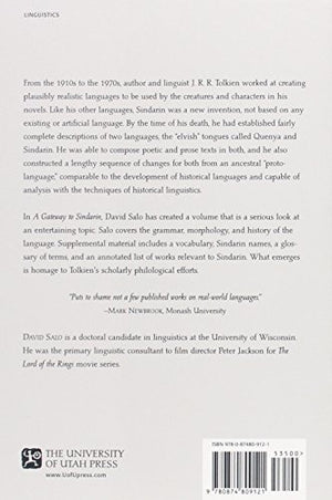 A Gateway to Sindarin: A Grammar of an Elvish Language from JRR Tolkien's Lord of the Rings,New