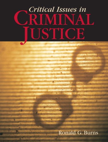 Critical Issues in Criminal Justice,Used