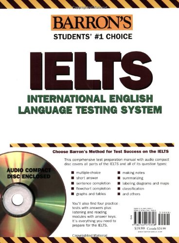 Barron's IELTS with Audio CD: International English Language Testing System,Used