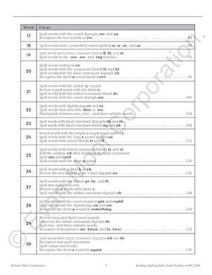 EvanMoor Building Spelling Skills, Grade 2  Homeschooling & Classroom Resource Workbook, Reproducible Worksheets, Teaching Edi,New