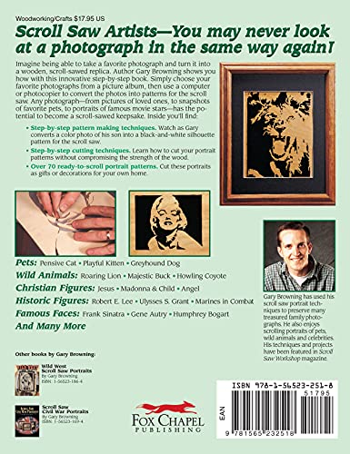 Scroll Saw Portraits: How to Turn Photographs into Wooden Keepsakes (Fox Chapel Publishing) Over 70 ReadytoUse Patterns, How t,Used