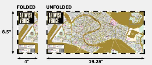 Artwise Venice Museum Map  Laminated Museum Map of Venice, Italy,Used