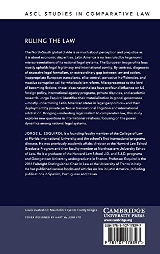 Ruling the Law: Legitimacy and Failure in Latin American Legal Systems (ASCL Studies in Comparative Law),Used