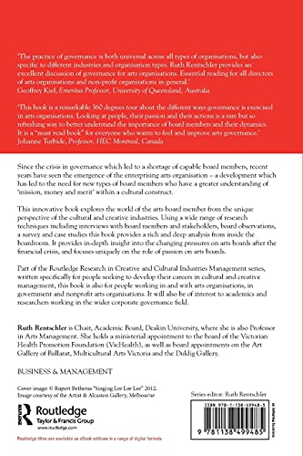 Arts Governance (Routledge Research in the Creative and Cultural Industries),Used