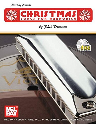 Mel Bay Christmas Songs for Harmonica Book/CD set,Used