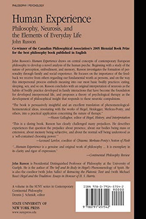 Human Experience: Philosophy, Neurosis, and the Elements of Everyday Life (Suny Series in Contemporary Continental Philosophy),Used
