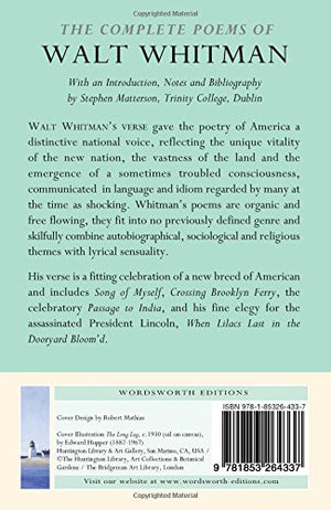 The Complete Poems of Walt Whitman (Wordsworth Poetry Library),Used