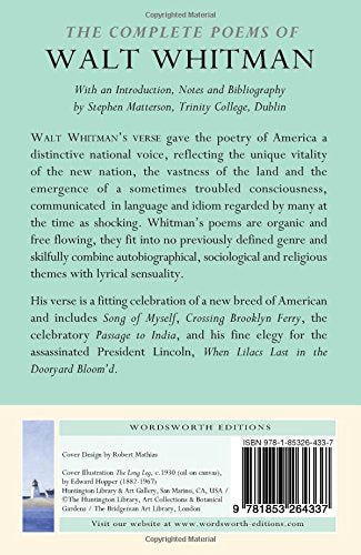 The Complete Poems of Walt Whitman (Wordsworth Poetry Library),Used