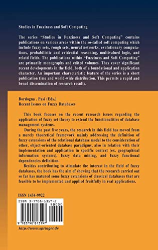 Recent Issues on Fuzzy Databases (Studies in Fuzziness and Soft Computing, 53),Used