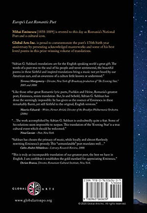 Mihai Eminescu The Legend of the Evening Star & Selected Poems: Translations by Adrian G. Sahlean,Used