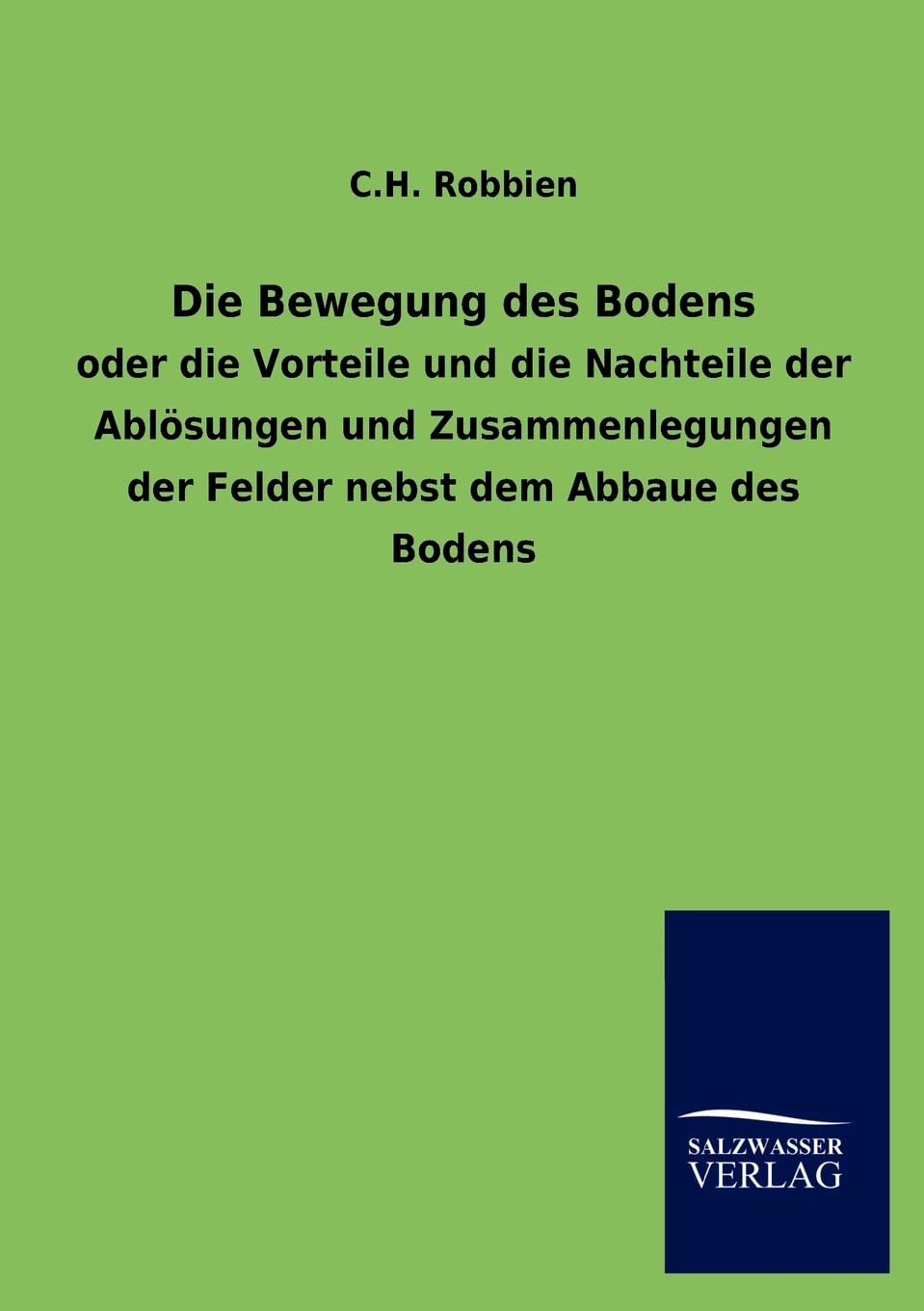 Die Bewegung des Bodens (German Edition),Used
