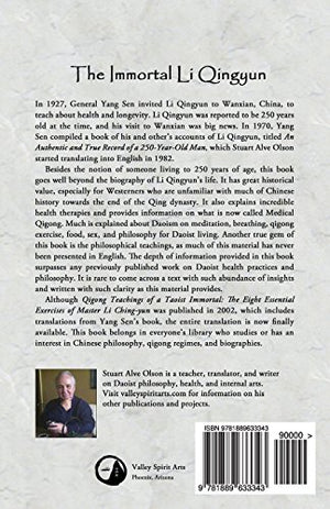 The Immortal: True Accounts of the 250YearOld Man, Li Qingyun,Used