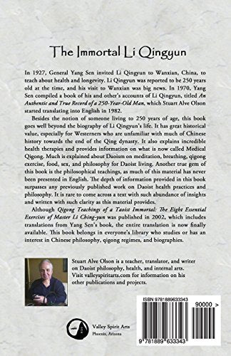 The Immortal: True Accounts of the 250YearOld Man, Li Qingyun,Used