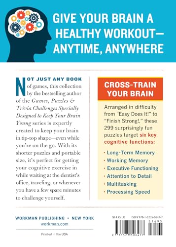 299 Onthego Games & Puzzles To Keep Your Brain Young: Minutes A Day To Mental Fitness