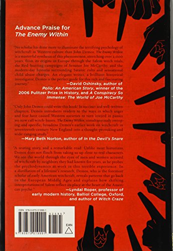 The Enemy Within: 2,000 Years of WitchHunting in the Western World,Used
