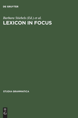 Lexicon in Focus (Studia grammatica, 45) (German Edition),Used