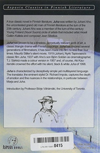 Juha (Aspasia Classics in Finnish Literature,),New