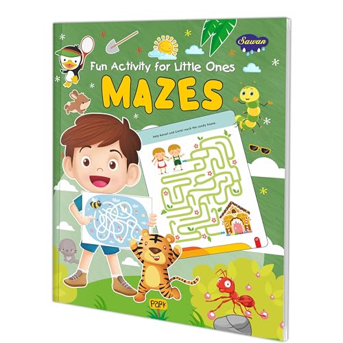 Mazes Fun Activity Book For Little Ones : Maze Activity Workbook, Children Learning Book, Fun Activity Book For Kids, Children Mazes Book.