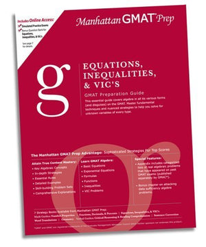 Equations, Inequalities, & VIC's GMAT Preparation Guide (Manhattan Gmat Prep),Used