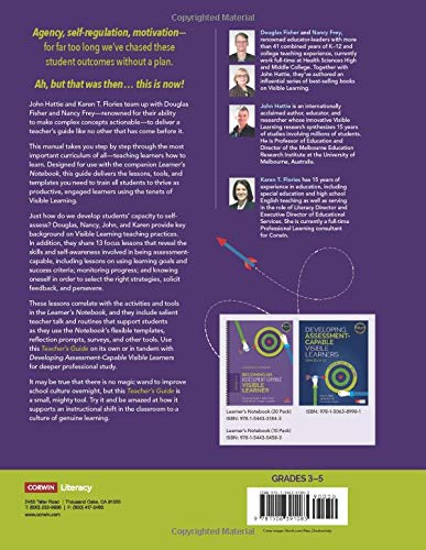 Becoming an AssessmentCapable Visible Learner, Grades 35: Teacher's Guide,Used