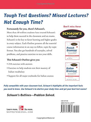 Schaum's Outline of Italian Vocabulary, Second Edition (Schaum's Outlines),Used