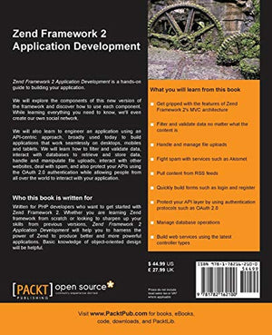 Zend Framework 2 Web Application Development,Used