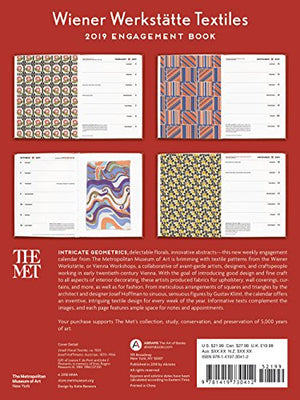 Wiener Werkstatte Textiles 2019 Engagement Calendar,Used