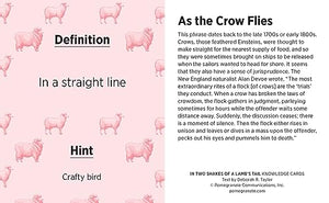In Two Shakes Of A Lamb'S Tail: A Quiz Deck Of Curious Sayings Knowledge Cards Deck
