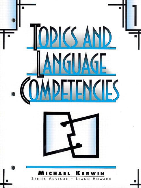 Topics and Language Competencies: Literacy Plus,Used