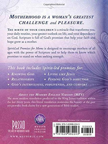 SpiritLed Promises for Moms: Insights from Scripture from the Modern English Version,Used