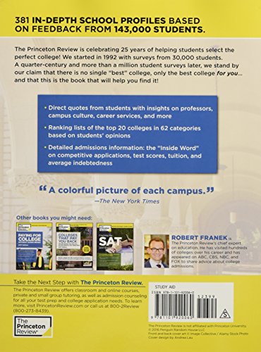 The Best 381 Colleges, 2017 Edition: Everything You Need to Make the Right College Choice (College Admissions Guides),Used