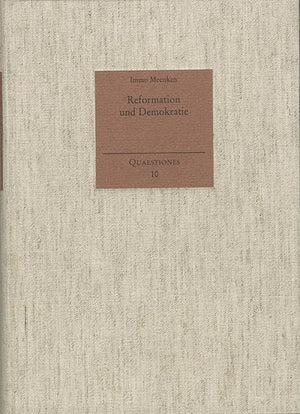 Reformation Und Demokratie: Zum Politischen Gehalt Protestantischer Theologie in England 15701660 (Quaestiones) (German Edition,Used
