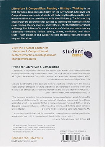 Literature and Composition: Reading  Writing  Thinking,Used