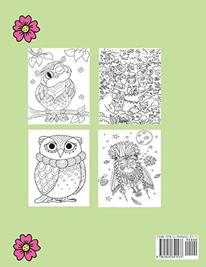 Owls Coloring Book for Kids,Used