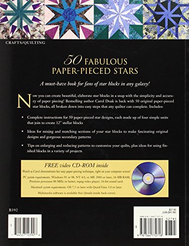 50 Fabulous PaperPieced Stars,Used