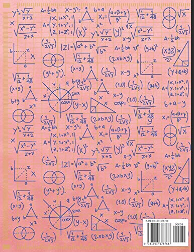 Graph Paper Composition Notebook: Math and Science Lover Marble Rose Gold Graph Paper Cover Notebook (Quad Ruled 5 squares per i,Used