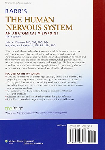 Barr's The Human Nervous System: An Anatomical Viewpoint,Used