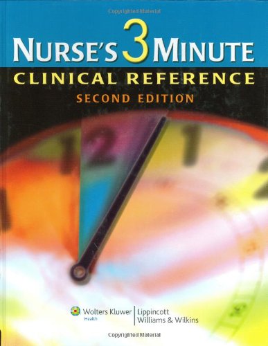Nurse's 3Minute Clinical Reference,Used
