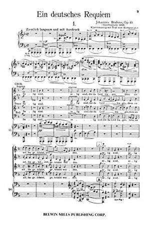 A German Requiem (Ein Deutsches Requiem), Op. 45: SATB with S,Bar Soli (Orch.) (German Language Edition) (Kalmus Edition) (Germa,New