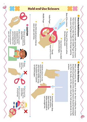Play Smart Cutting and Pasting Age 2+: Preschool Activity Workbook with Stickers for Toddlers Ages 2, 3, 4: Build Strong Fine Mo,Used