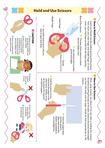 Play Smart Cutting and Pasting Age 2+: Preschool Activity Workbook with Stickers for Toddlers Ages 2, 3, 4: Build Strong Fine Mo,Used
