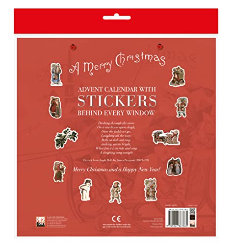 Santa's Sleigh advent calendar (with stickers),Used