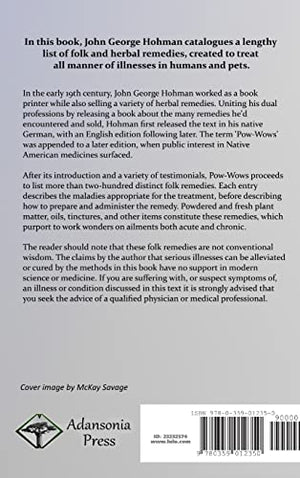 PowWows, or LongLost Friend: A Collection of Folk Medicinal Cures and Remedies, for Man as Well as Animals (Hardcover),Used
