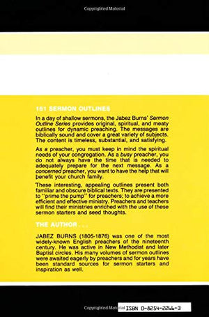 151 Sermon Outlines (Burns Sermon Outline Series),Used
