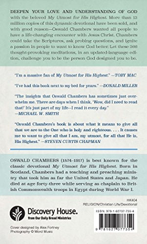 My Utmost for His Highest: Updated Language Limited Edition,Used