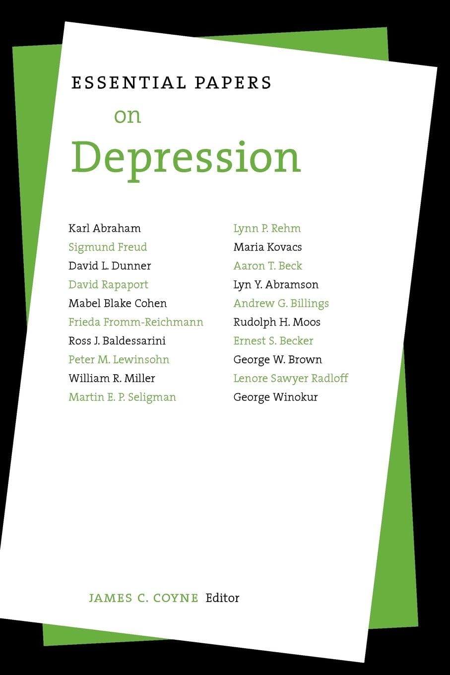 Essential Papers On Depression (Essential Papers On Psychoanalysis, 6),Used