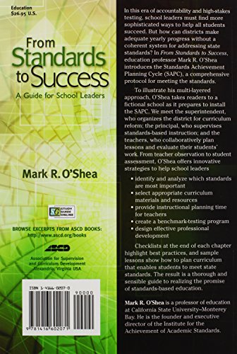 From Standards to Success: A Guide for School Leaders,Used