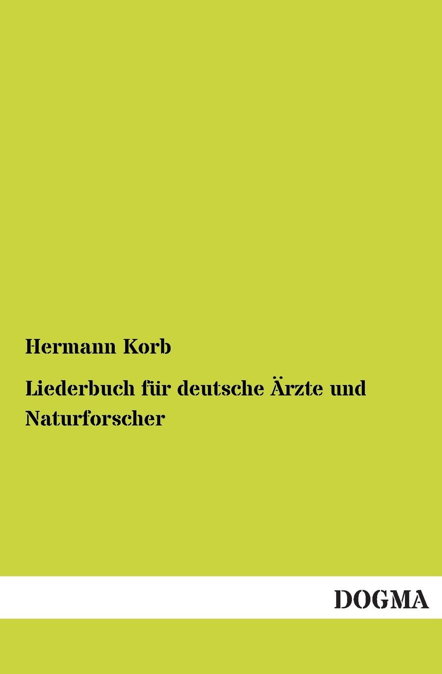Liederbuch fr deutsche rzte und Naturforscher (German Edition),Used